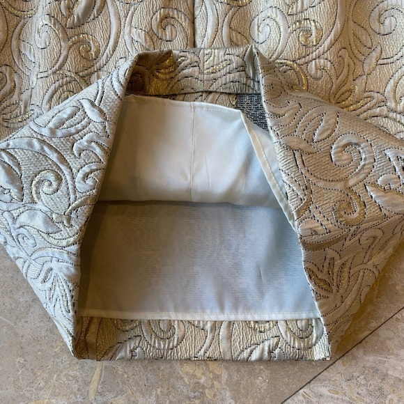 Custom Made Vintage Brocade High Waist Pencil Skirt - 4 - Picture 3 of 5